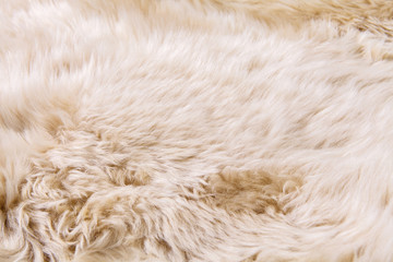 close up texture of fur carpet for background