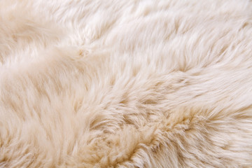 close up texture of fur carpet for background