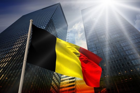 Composite image of belgium national flag