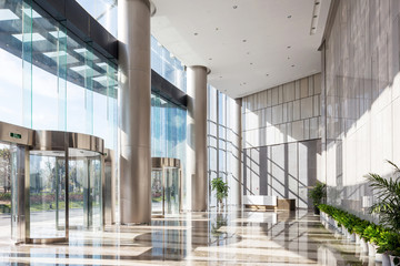 empty hall in the modern office building