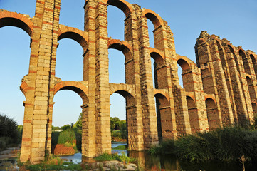 Acueducto romano de los Milagros, Mérida, España
