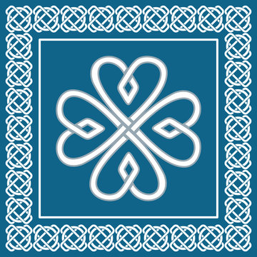 Shamrock - celtic knot,St.Patrick holiday symbol,vector