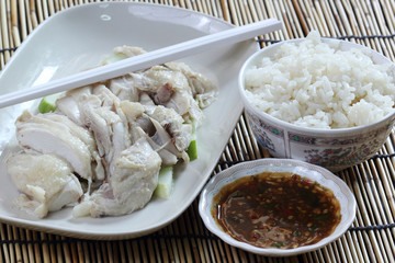 steam chicken with rice