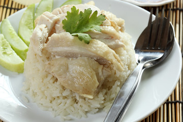 steam chicken with rice