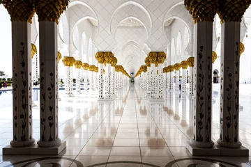 Foto op Canvas Sjeik Zayed-moskee in Abu Dhabi © Tilo Grellmann