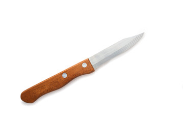 kitchen knife on a white background