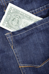Jeans and dollar