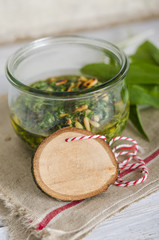 Bärlauchpesto im Glas