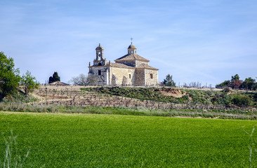 Fototapeta na wymiar Virgin of Rubialejos in Pesquera del Duero