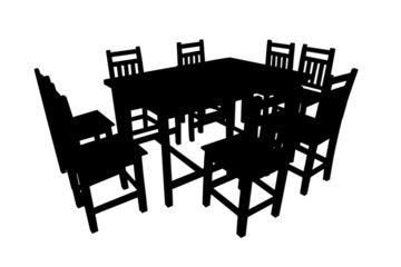 Dining table black