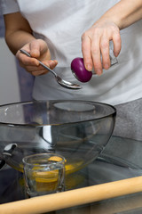 Making dough. Series.