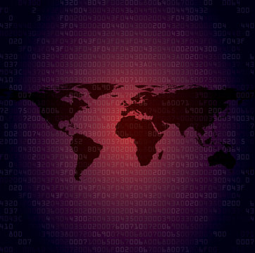 Security background with HEX-code