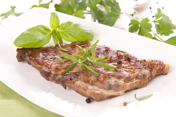 Grilled pork chop