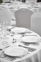 restaurant table setout