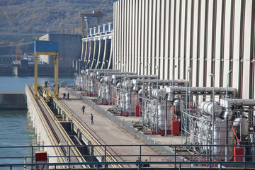 Powerplant Dam on Danube