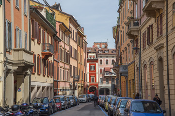 Fototapeta na wymiar Widok ulicy, Bolonia