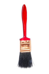 wooden paintbrush isolated