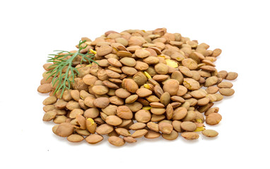 Raw lentils