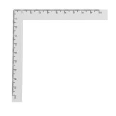 realistic 3d render of stationery tool - ruler