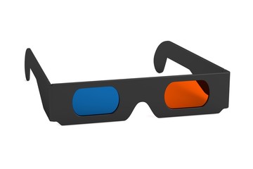 realistic 3d render of stereoscopic glasses