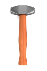 realistic 3d render of hammer