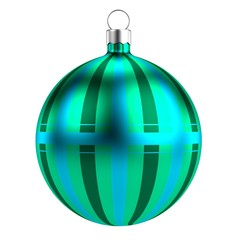 realistic 3d render of xmas ball