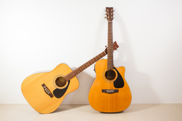 two acoustic guitar