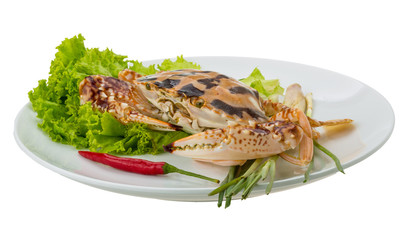 Raw red crab