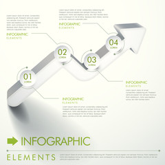 abstract flow chart infographics