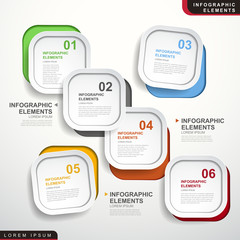 abstract option infographics
