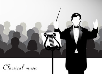 Managing orchestra conductor © dervish15
