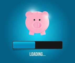 loading savings profits illustration design