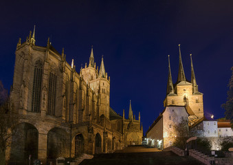 Fototapeta na wymiar Erfurt Cathedral