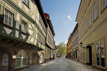 Street with half timbered houses