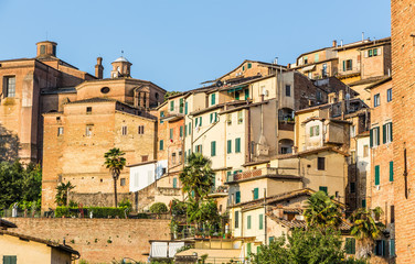 Fototapeta na wymiar zabytkowego Starego Miasta w Siena, Włochy