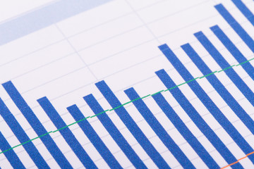 Financial Bar Chart Graphs