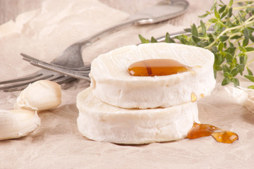 goat cheese with sweet honey