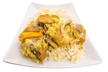 Lamb Kabsa Rice, a Middle Eastern popular cuisine