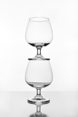 stack of empty wine