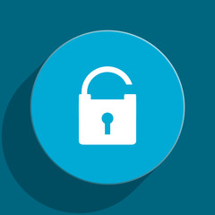 secure flat vector icon