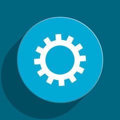 gear flat vector icon