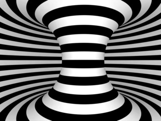 Black and White Stripes Projection on Torus.