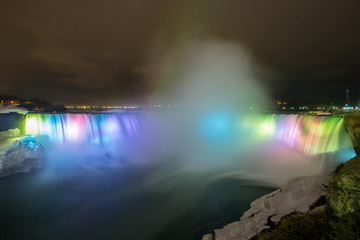 Niagara Falls Light at night