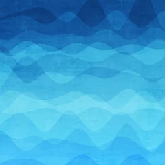 Türaufkleber Abstract blue wave background © karandaev