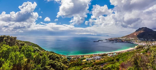 Fotobehang Panoramisch uitzicht over Kaapstad © Anna Om