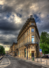 Fototapeta na wymiar A building in Bordeaux city center - France