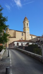 Fototapeta na wymiar Chiesa a La Turbie