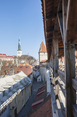 View from the curtain wall in Tallinn, Estonia