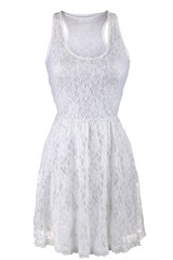 White lace dress