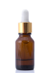 Dropper Bottle Isolated with clipping path on a white